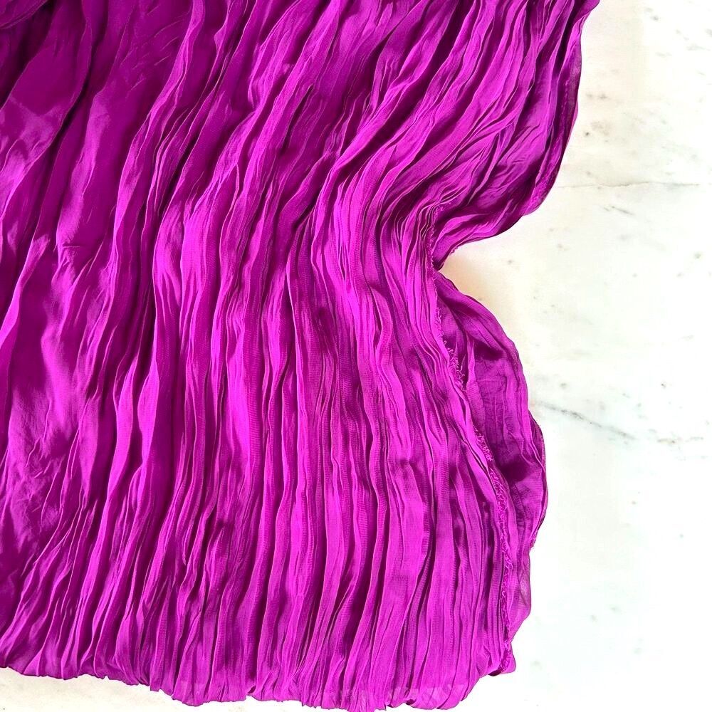 2 Yards - Magenta Crinkle Fabric